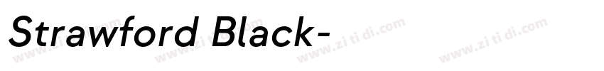 Strawford Black字体转换
